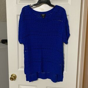 Bright blue sweater